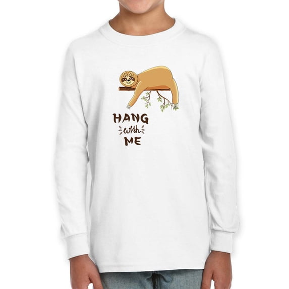 Hang With Me Lazy Sloth Long Sleeve Toddler -Image by Shutterstock, 4 Toddler