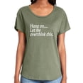 thumbnail image 1 of Hang on let me overthink this. Womens Dolman Tee, 1 of 3