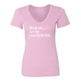thumbnail image 1 of Hang on let me overthink this. Womens V-Neck T-Shirt, 1 of 3