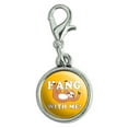 thumbnail image 1 of Hang with Me Sloth Hanging Funny Humor Antiqued Bracelet Pendant Zipper Pull Charm with Lobster Clasp, 1 of 5