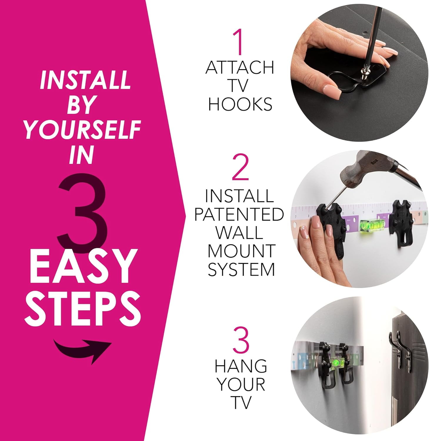 HangSmart TV ®   Wall Mount NO Stud