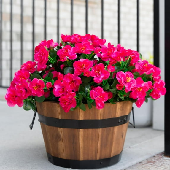 HangTanWan Artificial Faux Silk Camellia Bouquet