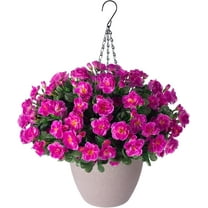 HangTanWan Outdoor 19" Artificial Silk Purple Camellia All-Occasion Bouquet