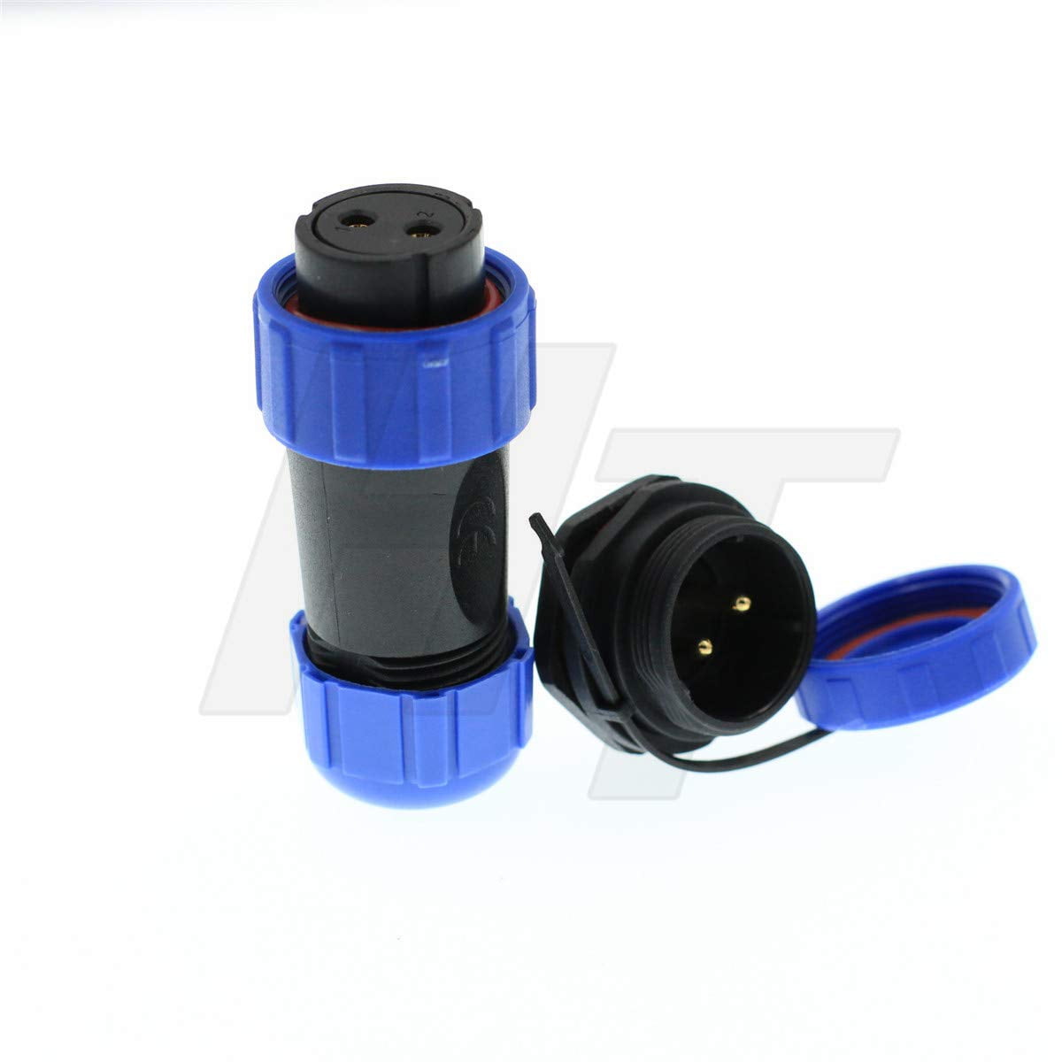 HangTon HE29 24 Pin 5A Power impermeabile maschio femmina connettore ad angolo retto, cavo spina pannello montaggio zoccolo all'aperto marino elettrico circolare saldatura a sgancio rapido