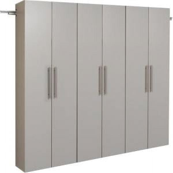 Light Gray Composite Wood Office Storage Cabinet with Adjustable Shelving