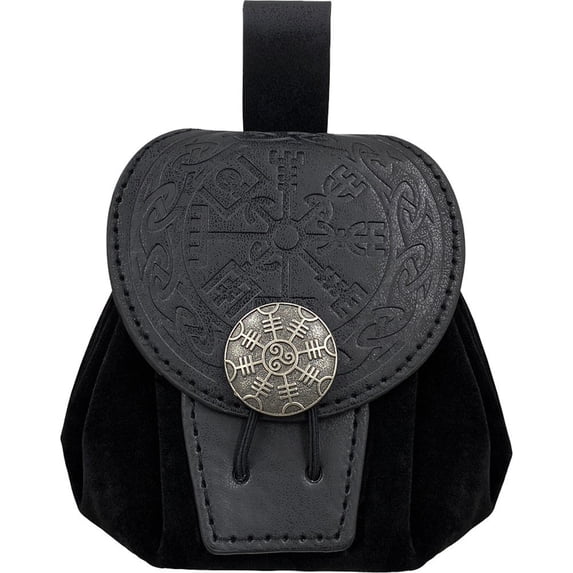 Hangable Coin Purse Medieval Belt Bag Steampunk Dice Bag Vintage Belt Pouch for Men Women Brown
