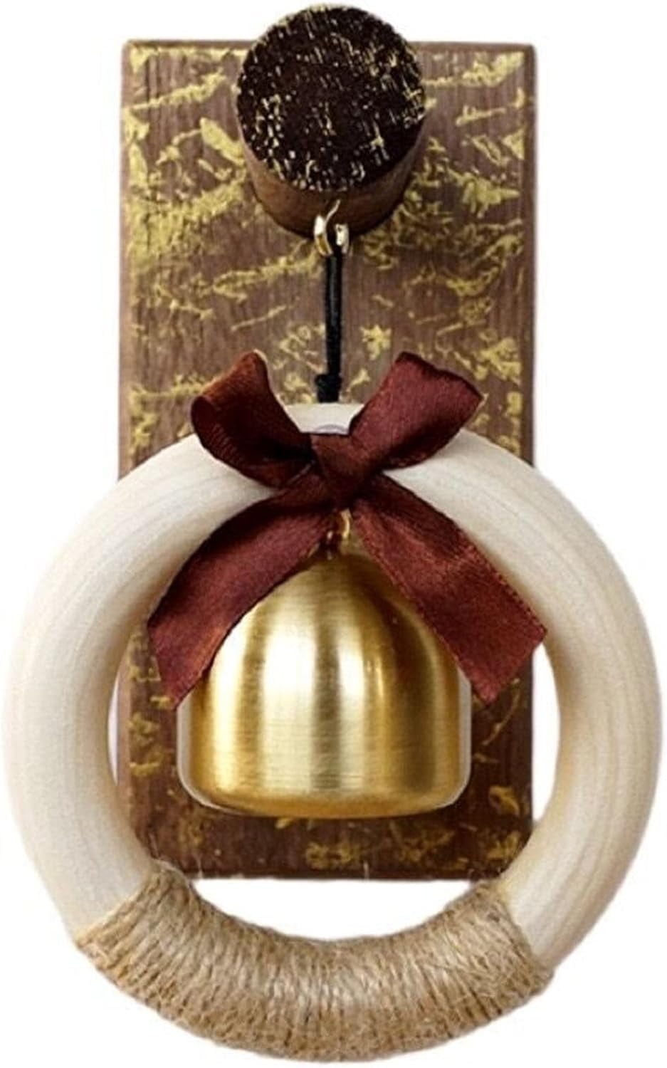 Hangable Door Bell | Bow Design Brass Door Open Chime | Loud Door Bell, Entry Alert Chime, Indoor Ornament for Home Workplace Store Rest