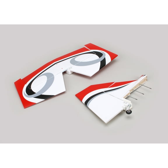 Hangar 9 Twist 60 True Red Tail set w/ Elev Fin Rudder HAN421003 Replacement Airplane Parts