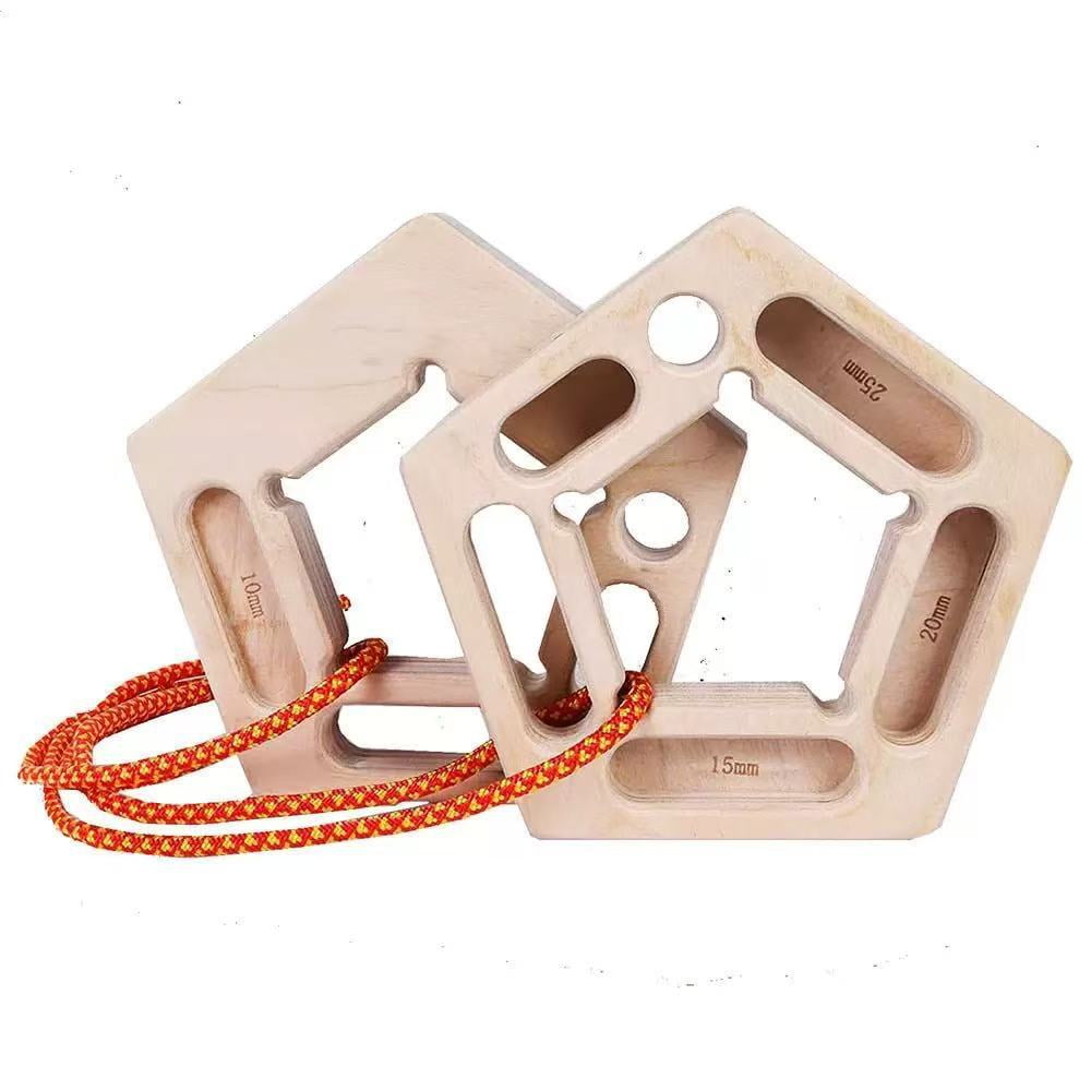 Hangboard Rock Climbing for Climbing, Home Training, Finger Strengthener, Pull-up Grip Arm Training Portable Finger Board Rock Climbing Holds Indoor and Outdoor（14*20cm)