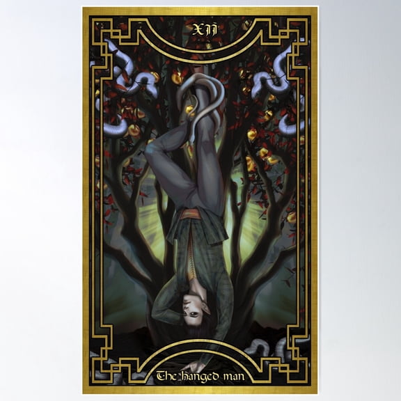 Hanged Man Poster Wall Art, Modern Wall Decor For Living Room Bedroom, 12x18 UNFRAMED
