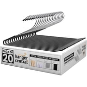 Hanger Central 20 Pack Non Slip Open Ended Pants Hangers
