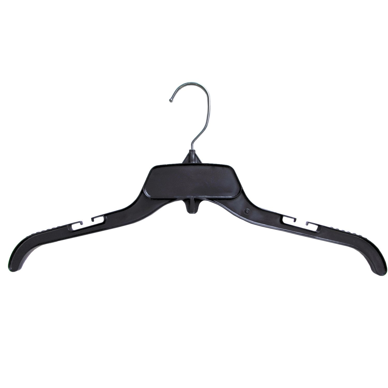 Hanger Central 10 Pack Black Plastic Shirt Hangers 12 inch