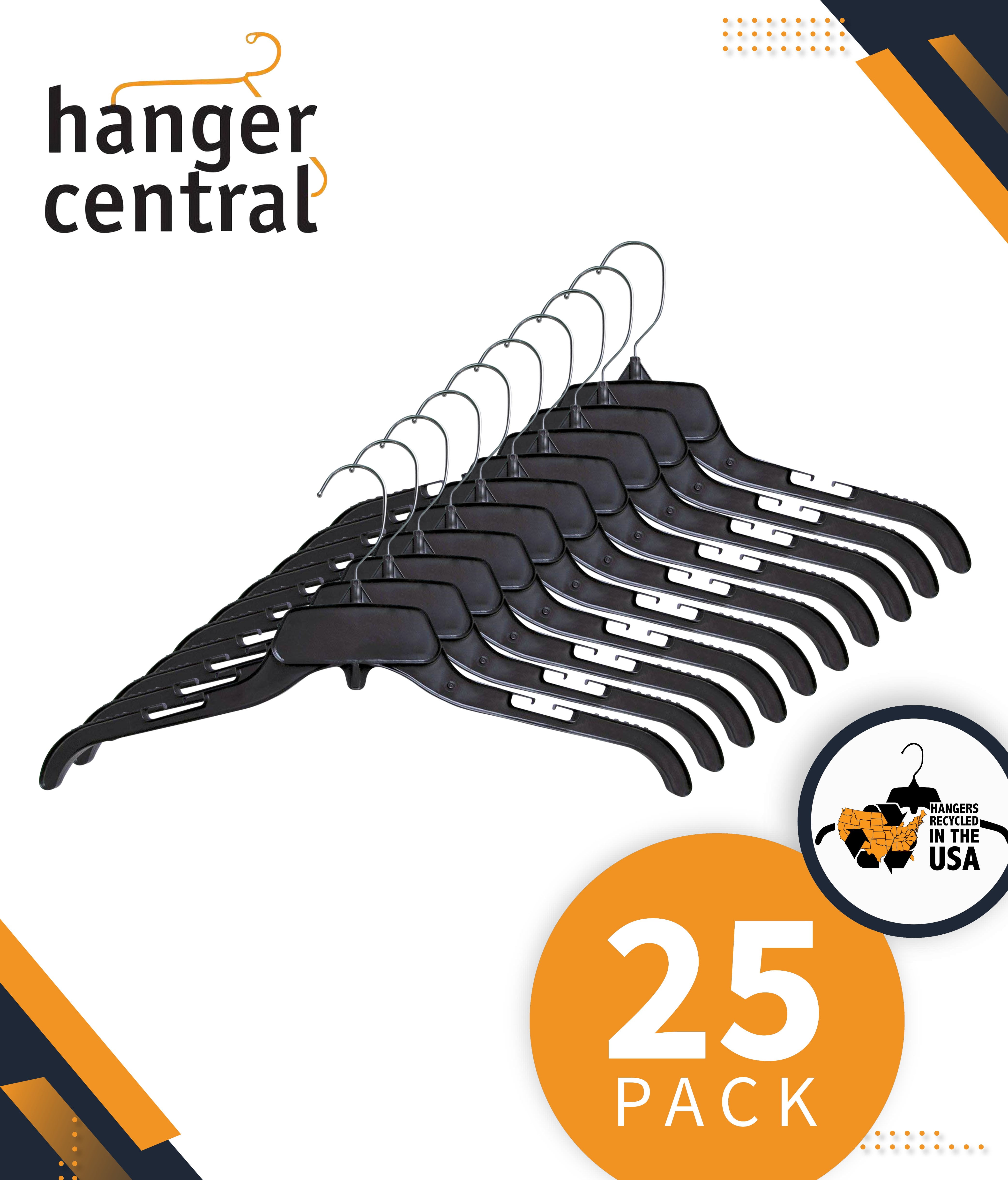 Hanger Central Heavy Duty Plastic Shirt Blouse Garment Hangers