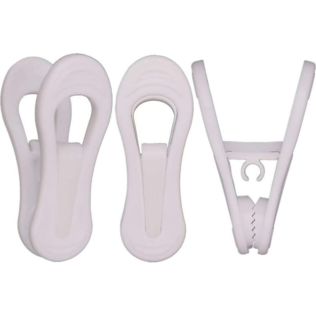 Hanger Clips for Plastic Hangers 30 Pack, MultiPurpose Strong Plastic