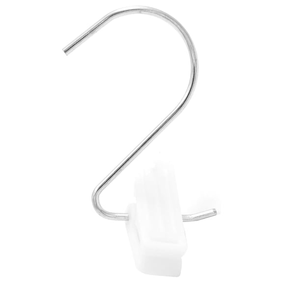 Hanger Clips with Silver Hook - Pack of 50 - Durable Boot Hangers for Closet with Silver Hook - Single Clip Hangers for Boots, Secure Hanging Clips Hook for Organized, Multifunctional