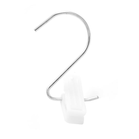Hanger Clips with Silver Hook - Pack of 50 - Durable Boot Hangers for Closet with Silver Hook - Single Clip Hangers for Boots Secure Hanging Clips Hook for Organized Multifunctional Storage