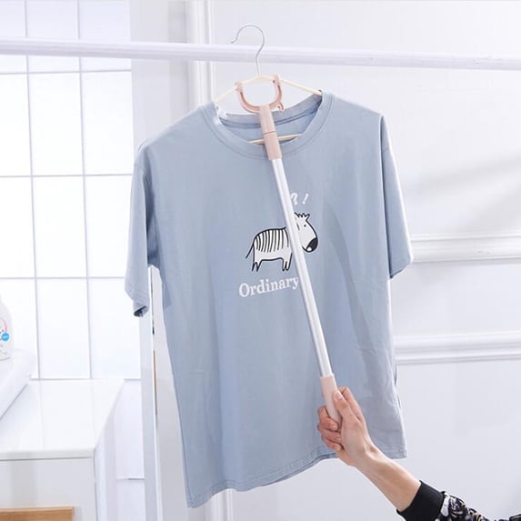 Hanger Clothes pole Retractable Portable Indoor Garment Tools adjustable Coat Hanger Wardrobe Home Hanging Rack Home Furnishing Coat Hanger Pole Adjustable Corner Coat Hook Telescopic Pole Hanger Bar