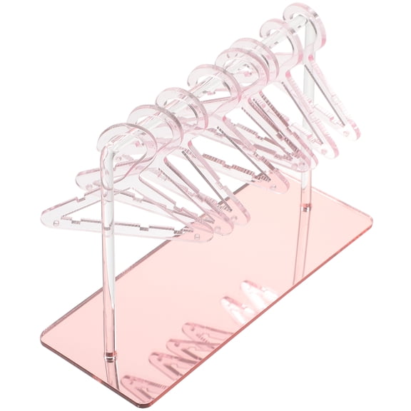 Hanger Jewelry Rack Acrylic Earring Holder Coat Hangers One Body Display Stand Support Mini Clothes
