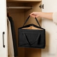 thumbnail image 1 of Hanger Organizer Holder, Sturdy Rigid Hanger Organizer With Portable Handle, Space Saving Closet Hanger Storage Bag, Hanger Organizer for Home Laundry Room Organization Travel Use, 1 of 6