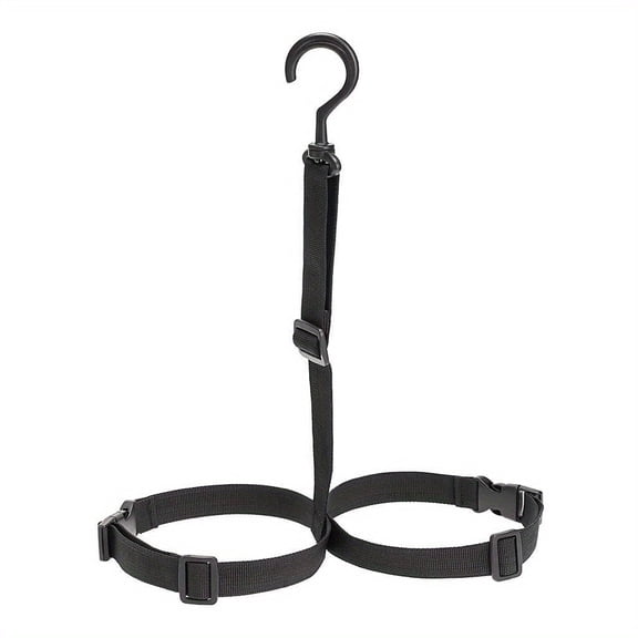 Hanger Strap for Adjustable Fishing Wader Boots  Designed for Drying & Storing Wader Boots on Rack, Black