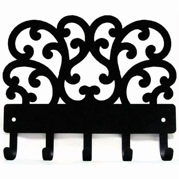 Hanger Wall Mounted Hook Up Key Hanger Artwork Key holder, Decorative Scroll Metal Key Rack Hanger key, Towel Rack
