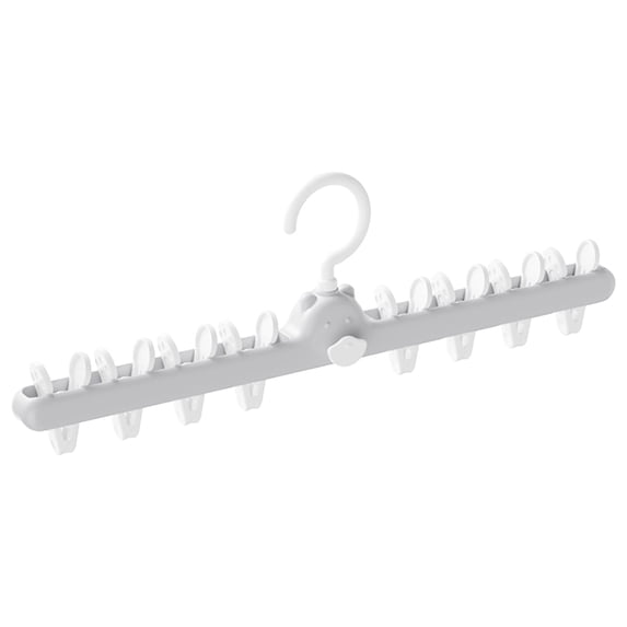 Hangers for Clothes, Tyeign Multi Functional Drying Rack with 8 Clips - for Family Outdoor Travel, Portable Clothes Drying Hangers Clothes Hangers for Pants