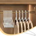 thumbnail image 1 of Hangers, Non-Slip Hanger with Wide Shoulders, Thick Plastic Clothes Hanger, for Heavy Coats, Sweaters, Wet or Dry Clothes, Space Saving Design, 1-Piece, 10-Pack Available, 1 of 6
