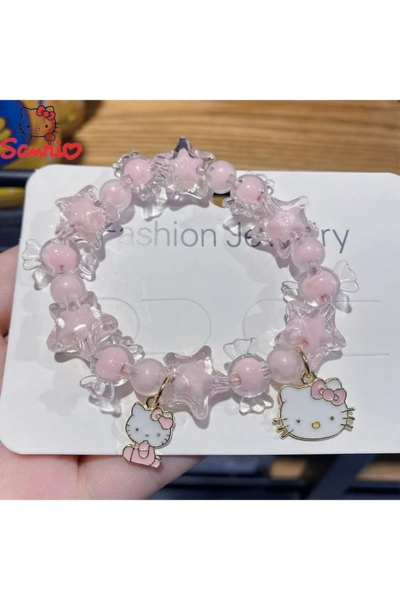 Hello Kitty Crystal A Bracelet in Metal