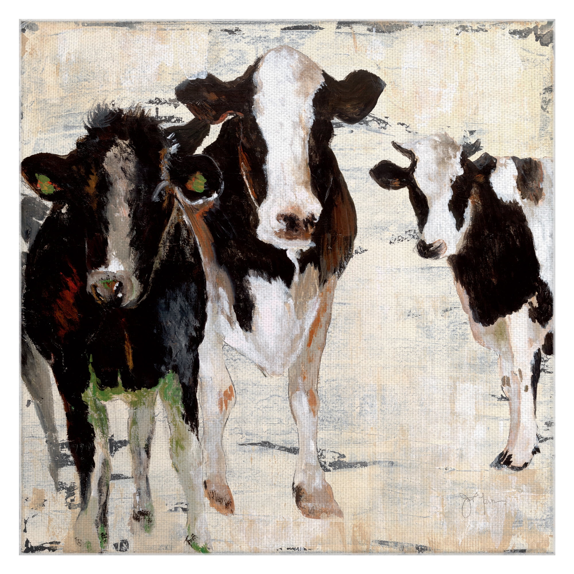 Hangin’ Out by Janet Tava Wrapped Canvas Painting Print