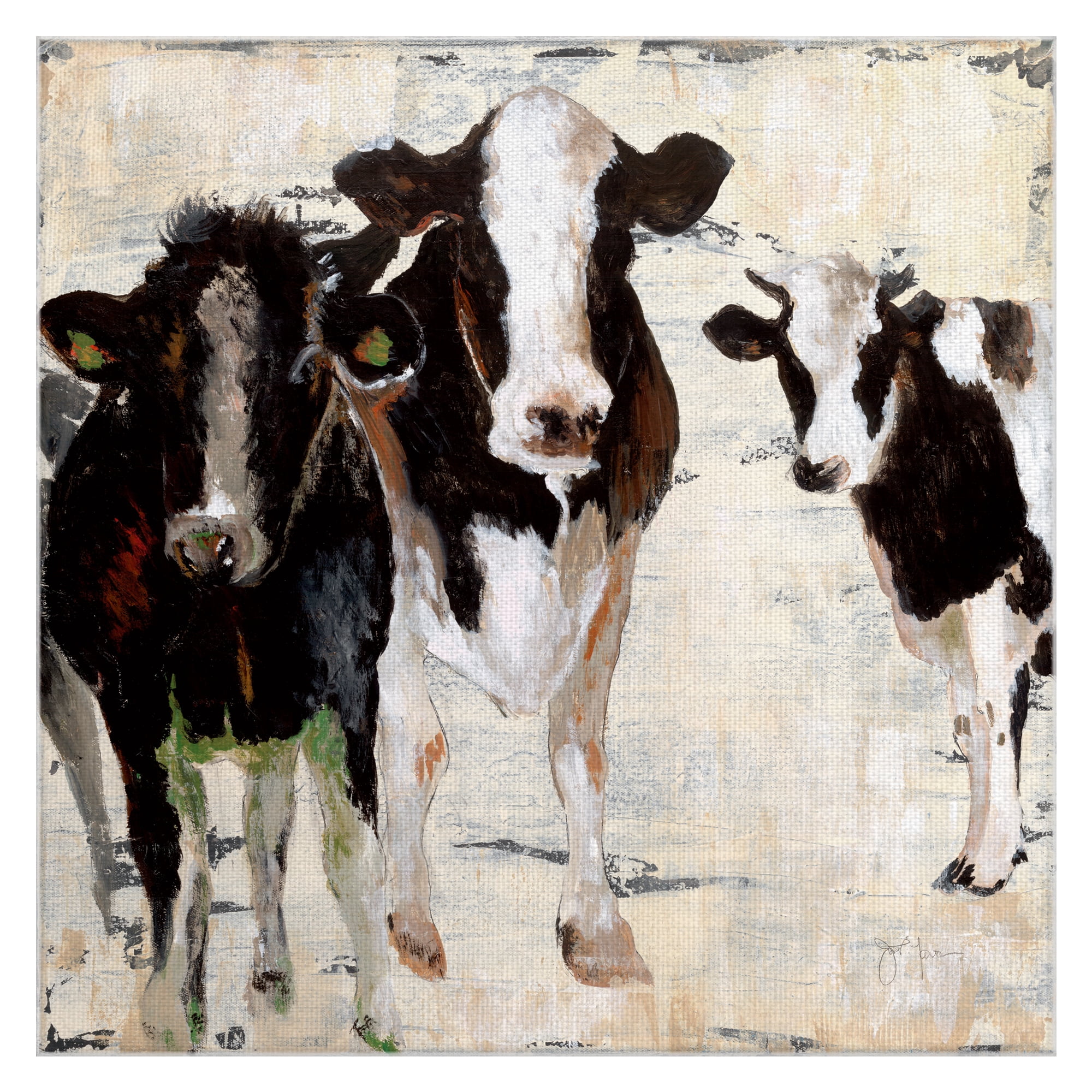 Hangin’ Out by Janet Tava Wrapped Canvas Painting Print