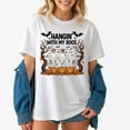 thumbnail image 1 of Hangin’ With My Boos Halloween Ghost – T-Shirt, Hoodie & Sweatshirt – Halloween Party Wear – Fun Family & Friends, 1 of 6