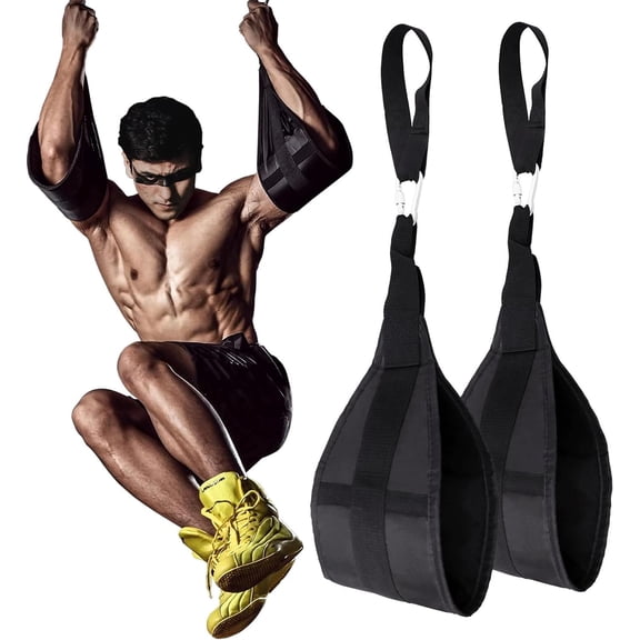 Hanging Ab Straps for Pull Up Bar, Gym Ab Sling Straps for Arm Pull up Workout Support for Training Knee and Leg Raises