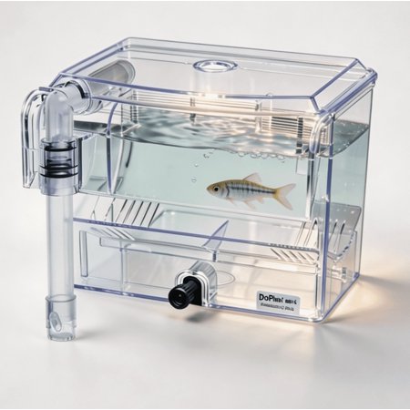 Hanging Aquarium Breeder Box – External Fish Isolation & Breeding Tank, Crystal Clear Acrylic, Multi-Compartment with Feeding Hole, Adjustable for Bettas, Guppies & Shrimp
