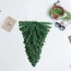 Hanging Artificial Christmas Tree Ornament 3D Plastic Greenery for Wall Ceiling Holiday Scene Decoration 18 Inch
