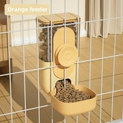 Hanging Automatic Pet Feeder & Water Dispenser for Small Animals   Cage-Mounted, Easy-Clean Design with Rotating Buckle Durable PP Material