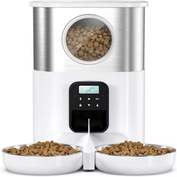 Hanging Automatic Rabbit Feeder with 1080P HD Camera,WiFi Smart APP Control 1-10 Meals A Day, 62oz Storage, Multiple Pet Cage Compatibility