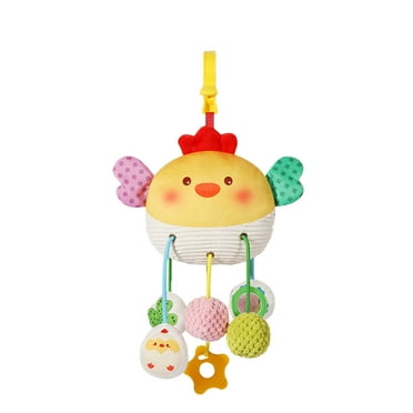 Hanging Baby Toys, Crib Stroller Baby Gym Mobile Plush Toys, Puzzle Early Education Pulling Rope Pulling Soothing Doll Bed Bells