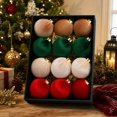 thumbnail image 1 of Hanging Ball Ornaments for Christmas Tree, Plastic Holiday Decorations Set, 1 of 7