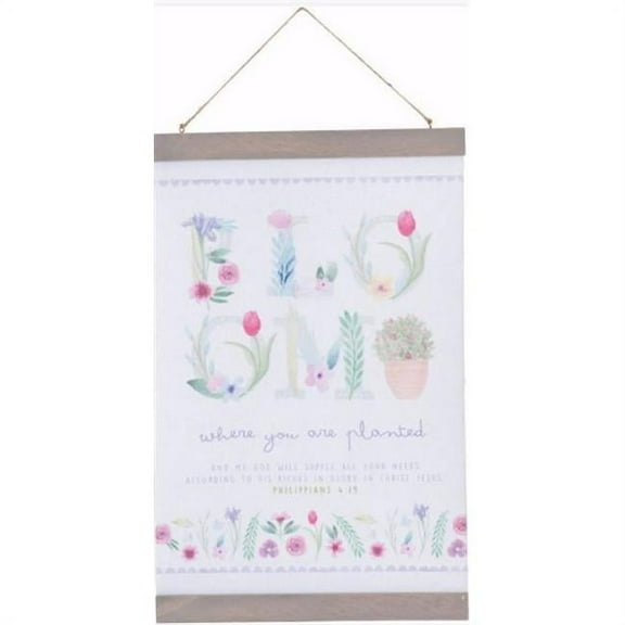 Hanging Banner-Bloom (Philippians 4:19) (11 X 17) (20655-1 20656-2)