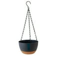 thumbnail image 1 of Hanging Basket Flower Pot with Automatic Water Absorption for Indoor Outdoor Plants, Space-Saving Plastic Planter with Hanging Chain for Balcony Home Decor, 1 of 5
