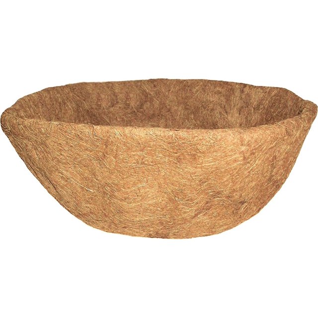 Hanging Basket Liner Preshaped Round nut Fiber, Coir Liner for
