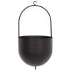 Hanging Basket Metal Hanging Planters Hanging Pots For Home Decor Decor Supplies (Black S)