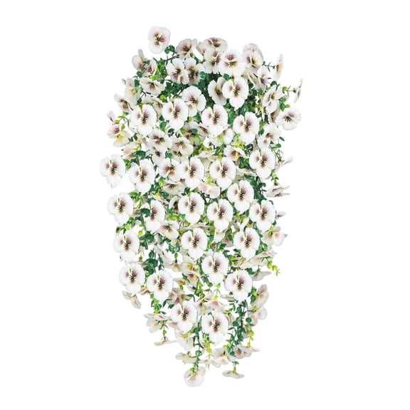 Hanging Baskets with Artificial Flowers for Plants Outdoor Simulated Violet Artificial Flower Conditioning Duct Blocking Living Room Ceiling Decoration Plastic Wrapping Plants Fake Flowers Vines