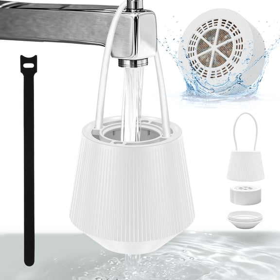 Hanging Bath Water Filter for Tub Faucet Universal Bathtub Water Filter Chlorine and Impurities Removal for Adult