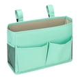 thumbnail image 1 of Cotton Linen Bedside Hanging Storage Caddy with Multiple Pockets, Large Capacity Headboard Organizer Bag for Phone Remote Tablet Book Glasses, Dorm Bedroom Space Saver, 1 of 5