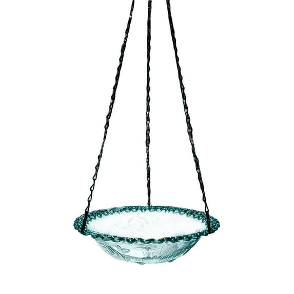 Hanging Bird Bath for Outside, 16 Inch Metal BirdBath Bowl, Hummingbird Hanging Bird Feeder for Outdoor Garden Yard Patio Decor