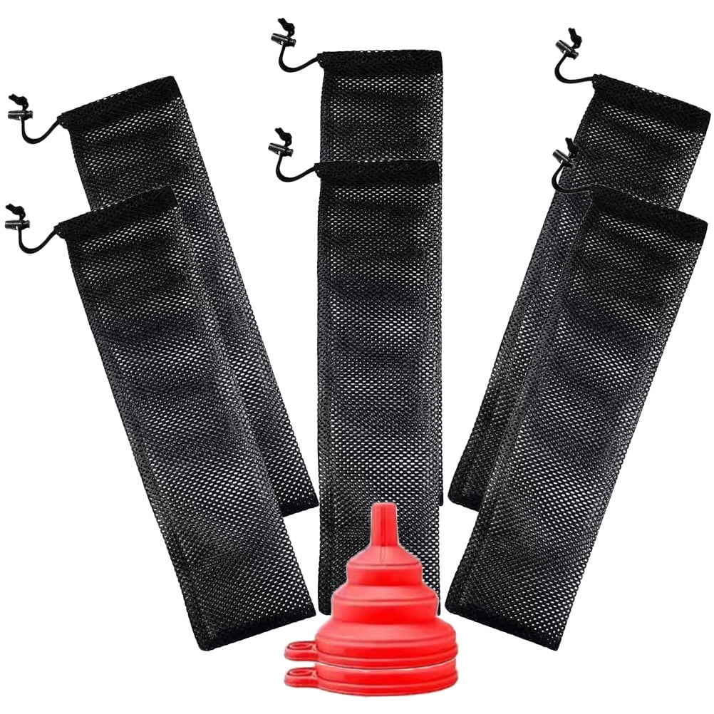 6-Pack Finch Sock Feeders – Mesh Seed Sacks For Thistle & Nyjer