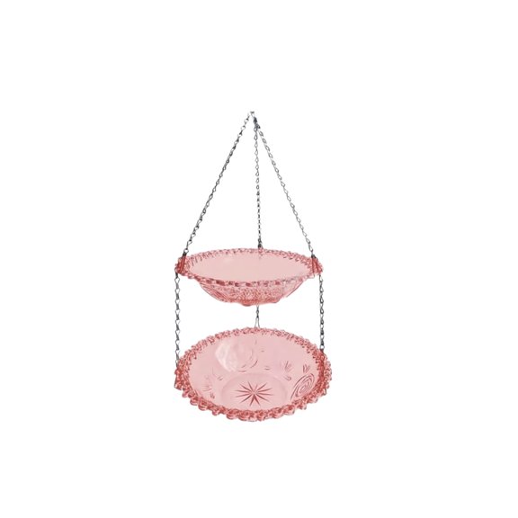 Hanging Bird Feeder, Outdoor Decorative Bird Bathing Basin, Balcony Garden Feeder Ornament, Multi-Function Bird Bath