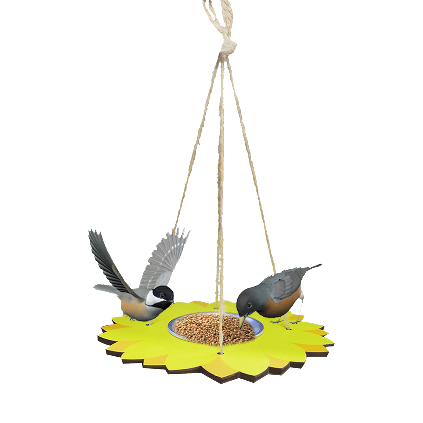 Hanging Bird Feeder Tray Stainless Steel Tray Wild Bird Feeder Outdoor