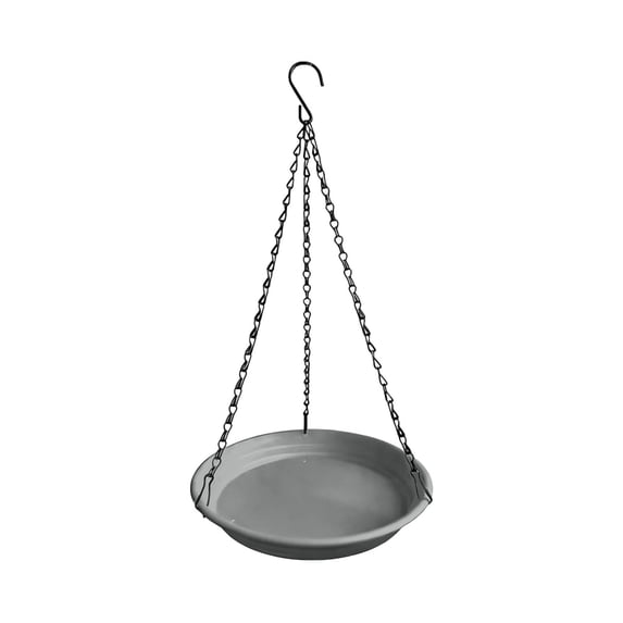 Hanging Bird Feeder for Outdoors, Wild Bird Feeders Tray, for Outside, Cardinal, Blue Jay, Crow, for Yard Garden Decor Gray